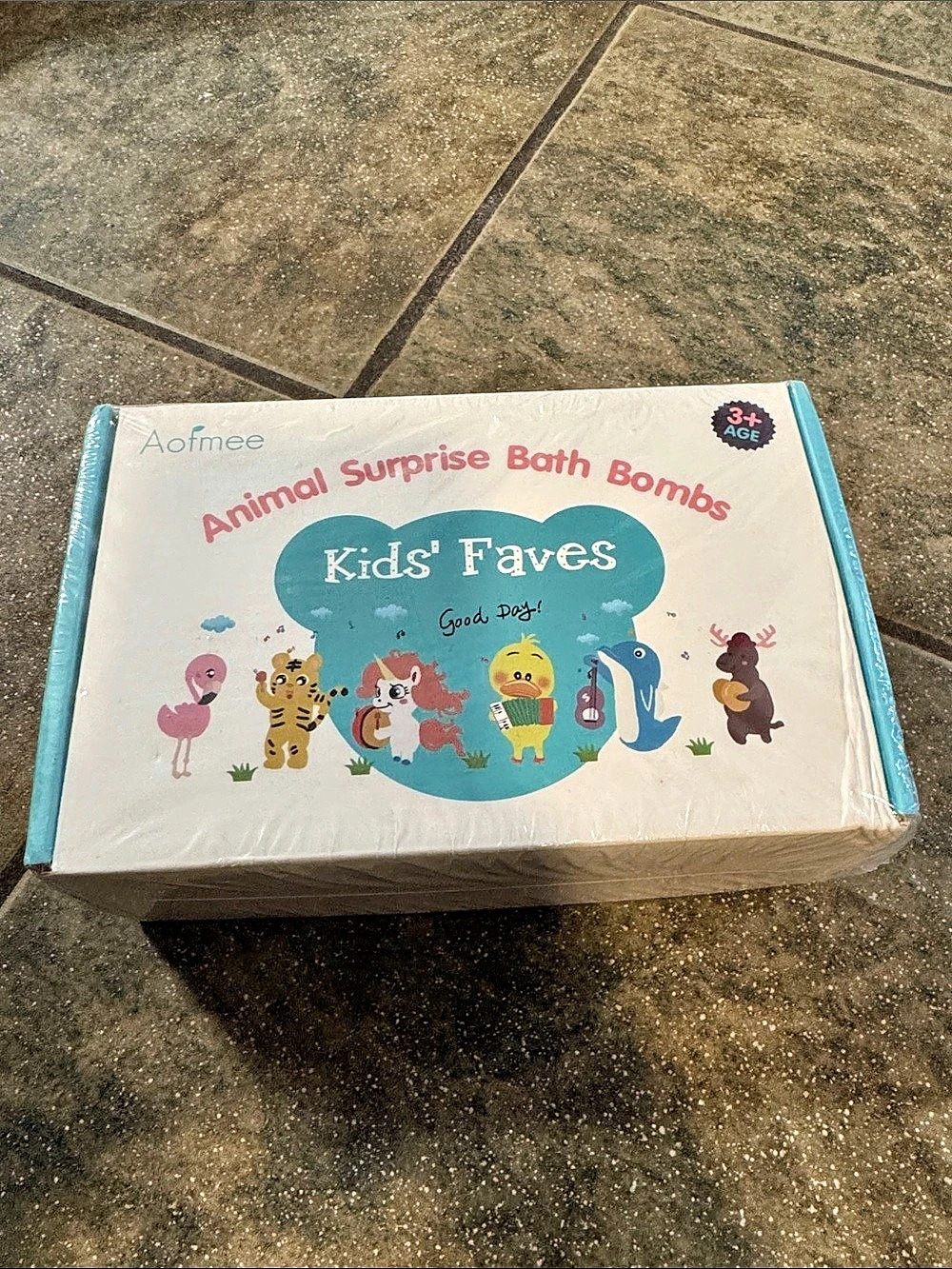 Aofmee Animal Surprise Bath Bombs Kids' Faves Kids' Bath Bomb Gift Set NWT